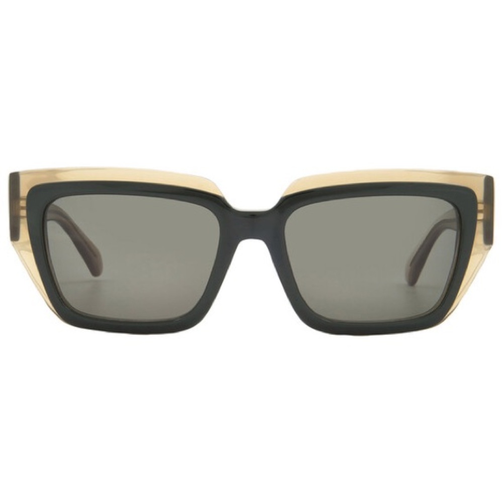 Salvatore Ferragamo Black and Tan Sunglasses